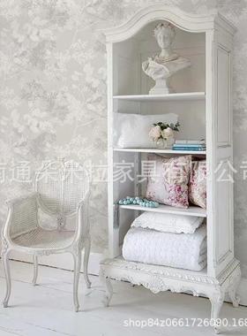 美复做旧轻奢时尚儿童式白色书桌边13256637法柜式卧室古衣帽间实