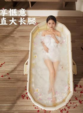 可折叠桶泡澡盆免安jXcp6QMG装大成浴人浴洗澡人双人缸全身沐浴盆