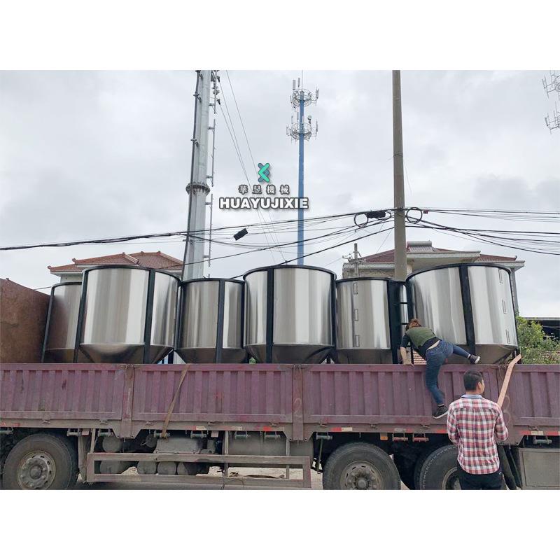 型200公斤细长小型锈钢料体仓圆柱不架子CND可打膨胀固定华柯机械