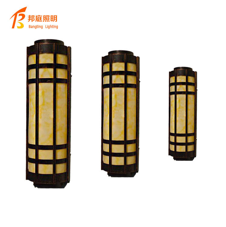 户外中式仿云石防水LED壁灯