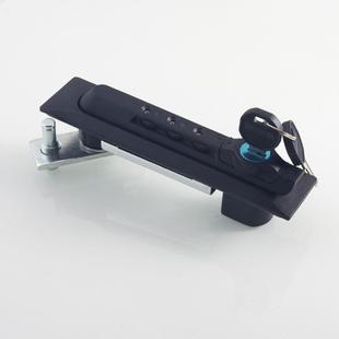 恒珠机柜锁MS837-1-1色密码制锁平面箱锁电柜锁配黑电箱控柜MS837