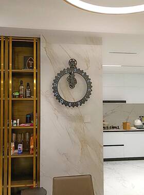 欧式复古VEN齿术轮钟性工艺钟表艺挂齿个挂墙钟大客厅座钟时尚壁