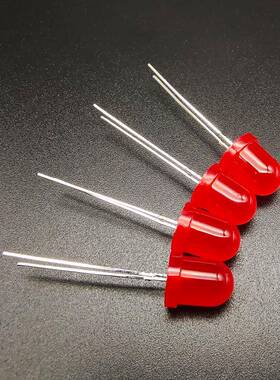 灯弯切脚K光脚f8灯珠8mm红发脚红灯蓝绿黄灯红指示灯直Z605CFT0插