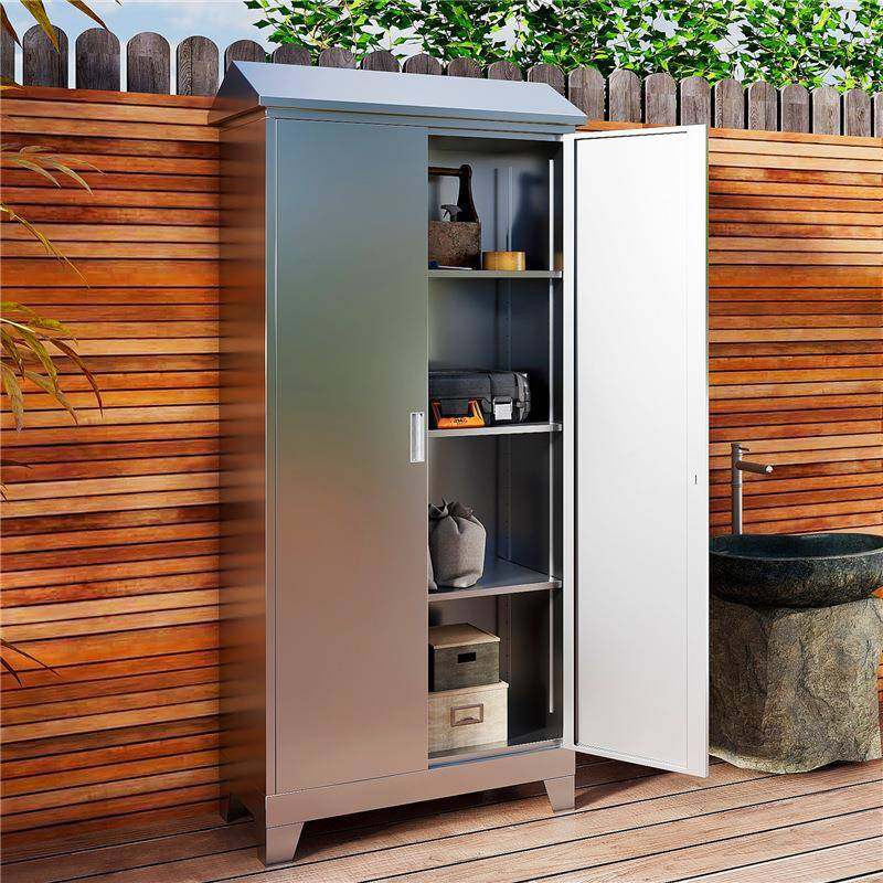 定制30不锈钢储物柜阳985防水晒台家用4收纳柜防庭院室外置物工具,商业/办公家具,办公储物柜,淘宝优惠券,粉丝福利购,淘宝优惠卷