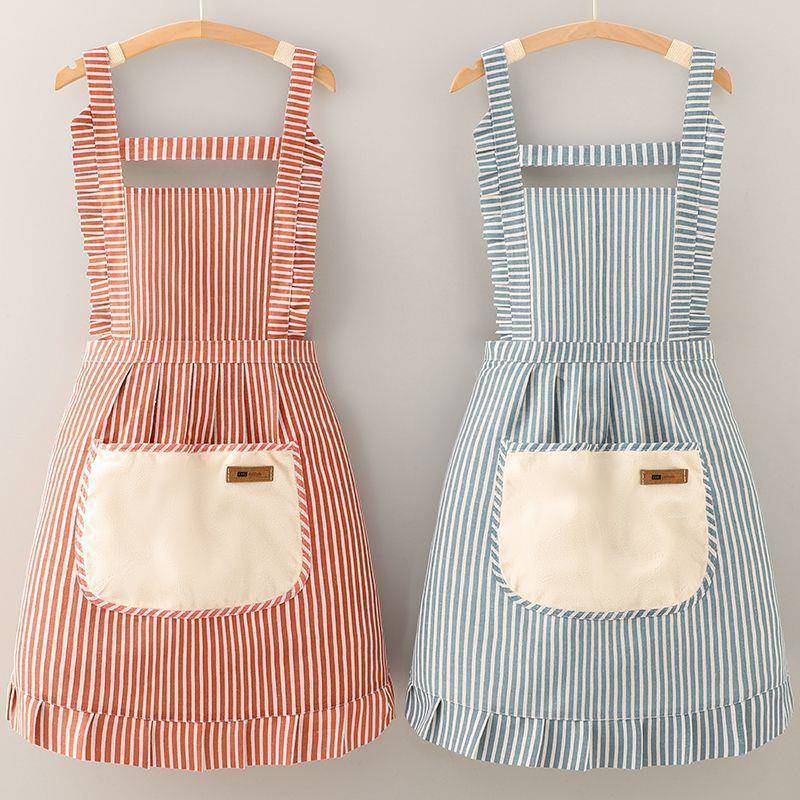 围裙家用厨房225新服款工女上0班穿套袖头巾三件套做l6AVcwIS饭围