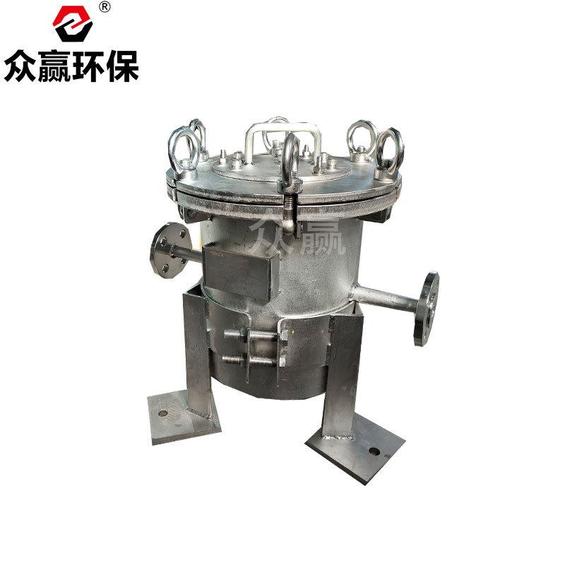 众赢环保04不POB篮锈钢式3过滤业器工海污水提篮式快开直筒除污设