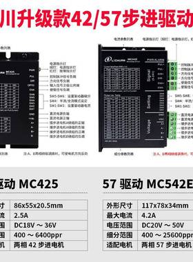 新力川两相相42/7/8三6/1105步进MC425系电机驱动器总线4c85an控