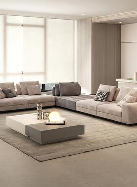 师意大利设计KJB246布艺沙极发2简025新客厅现代约意式简大平层转