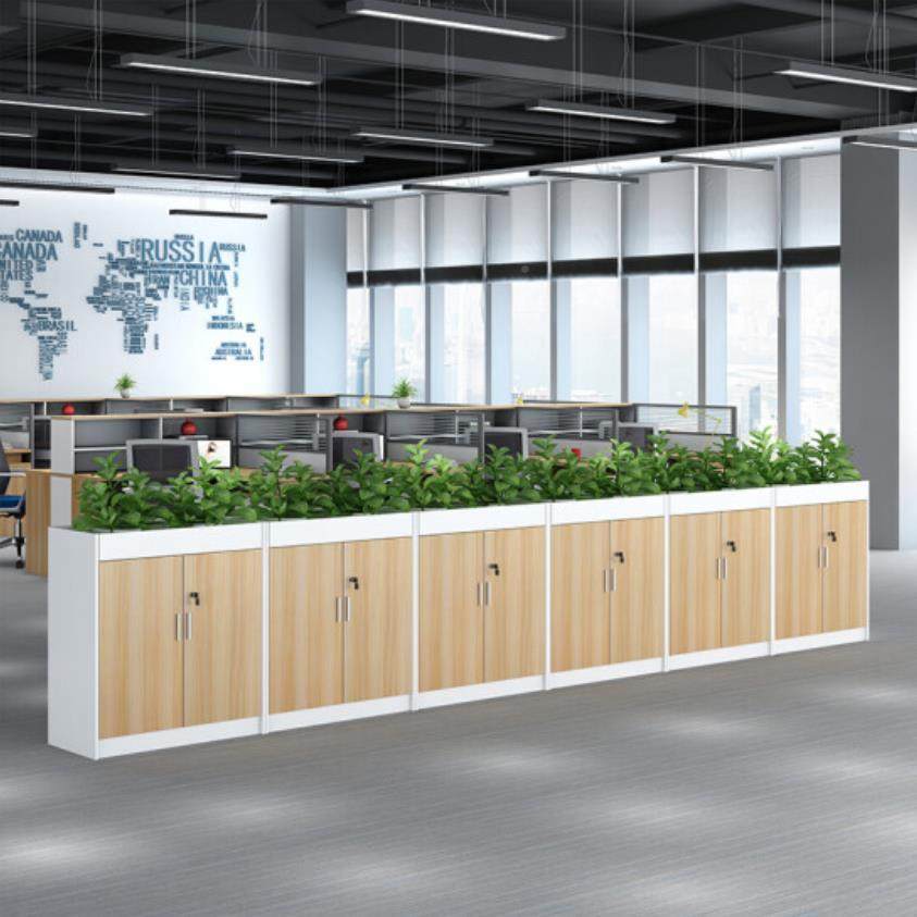 花槽SSL-HCG6柜边柜储物柜资料矮柜打组印柜木质合案办公室文件柜