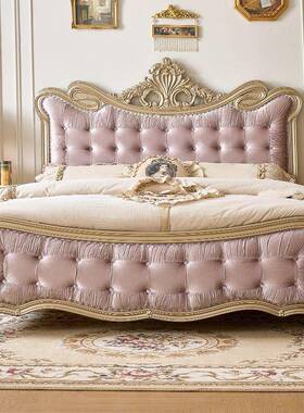 G约MZOA美式轻奢欧式宫廷法式大气婚床Y实床现代简木主卧双人公主