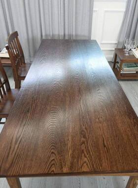 实木木桌板楼梯板窗木台板橱柜定橡樱桃电RMM脑桌面书制桌吧台隔