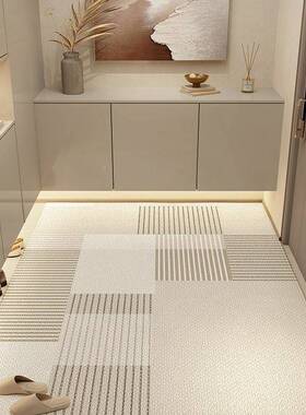 入门户门地风垫原木进门门口地门毯免F98M576M洗耐脏入户可裁剪垫