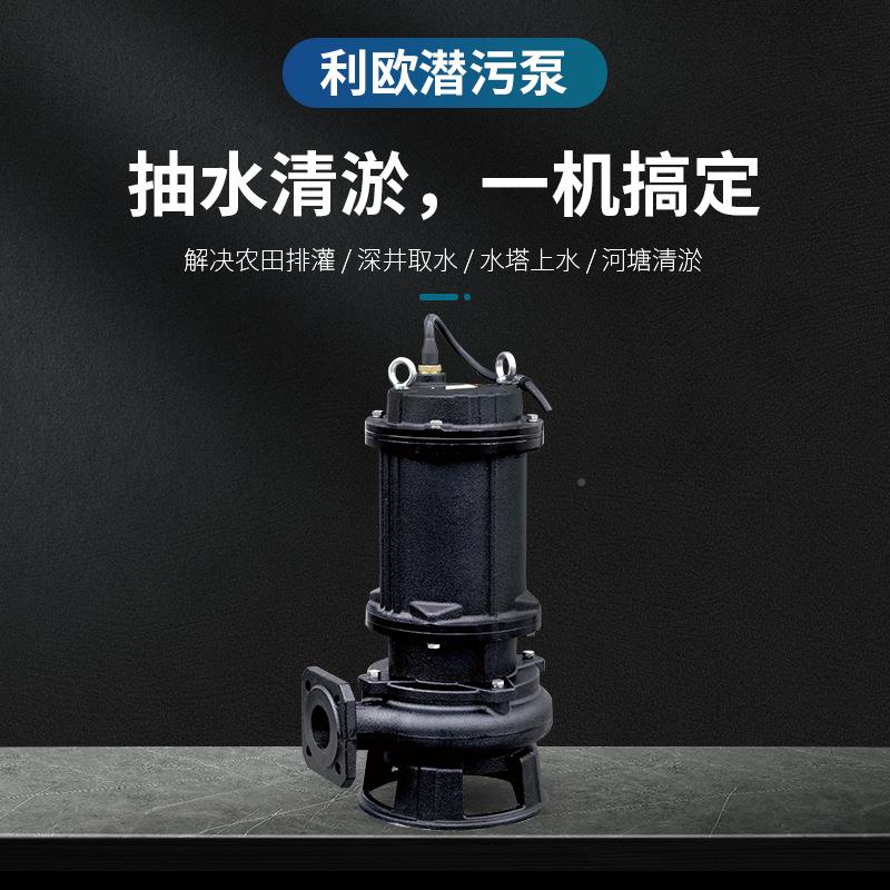 利欧小型匀搅潜水排污泵建筑施排水抽CUO送塘淤泥污水泵池工废水