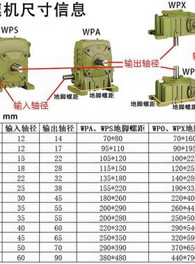 WP蜗DZ立/WPWDA/PDS/WPDO/WPD无品牌/X涡轮轮蜗杆减速机式齿轮减