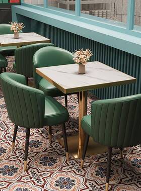 港风合13181式茶餐厅桌椅组网港红餐饮店餐南桌餐椅东亚餐厅岩板