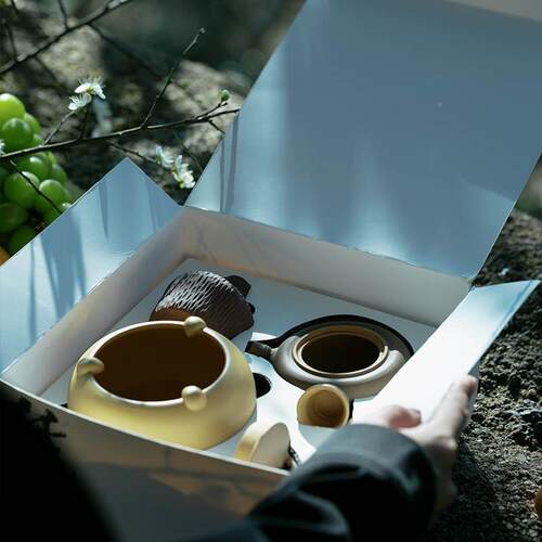 束刻ch手工砂黄段泥整套壶复古日式酒精茶炉茶器酒精灯侧紫把温炉