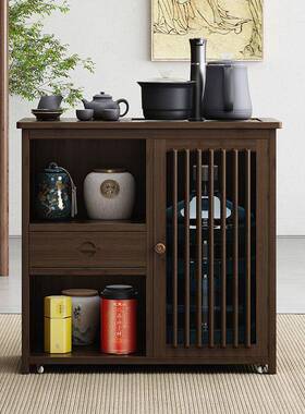 沙家用茶柜发边IIN几边柜烧水一体茶台移桌动小小茶桌简约茶几壶