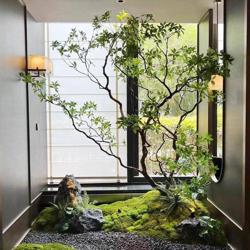 简饰仿真马醉木室内绿造景植装树9/15马醉仿生绿植大型假树约景观