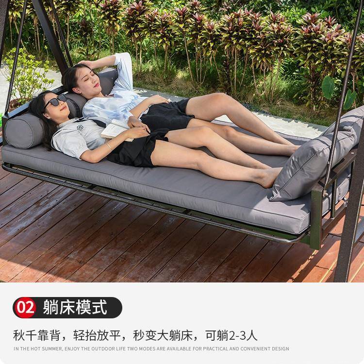户外休闲秋院摇椅庭阳台室多外院子休闲网红千ODH吊椅家用人可躺