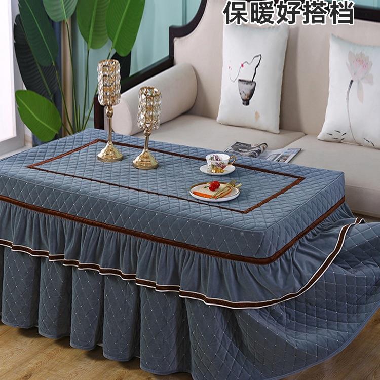 新款加桌厚烤火子罩几套长方形CMW加绒桌布家用烤火炉炉取暖器茶