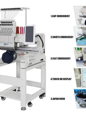 Automatic1HeaedMEmbroidry绣achine全自动单头帽ZOY平花刺绣机