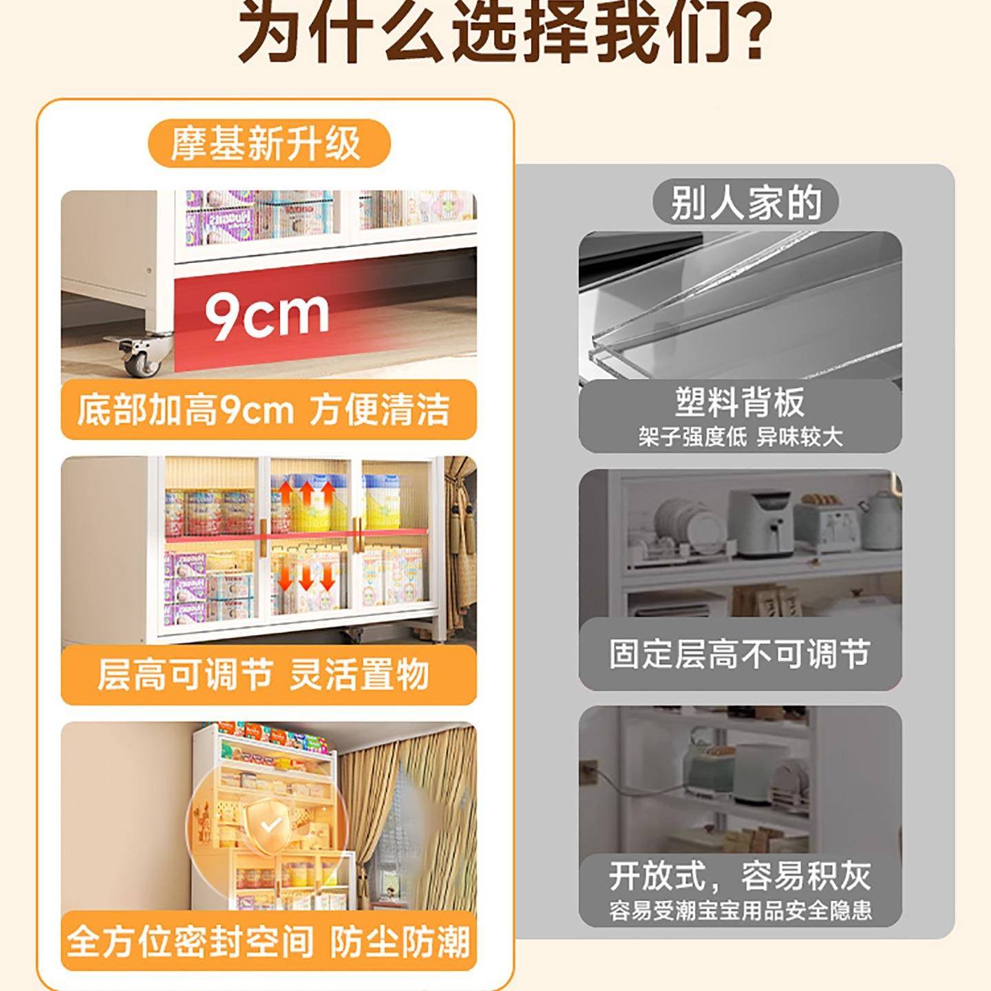摩基QBZ婴墙儿喂养台收整纳柜宝宝用玩具置物品架靠一体客厅理储