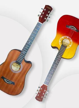 民谣乐单板木吉吉他38寸41QJT38A寸Guita学r新手自成人入门级练习