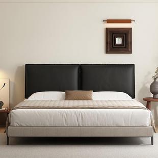 免洗抓皮床头软现包背黑色皮质靠猫垫靠皮革大靠枕代简约F989STT7