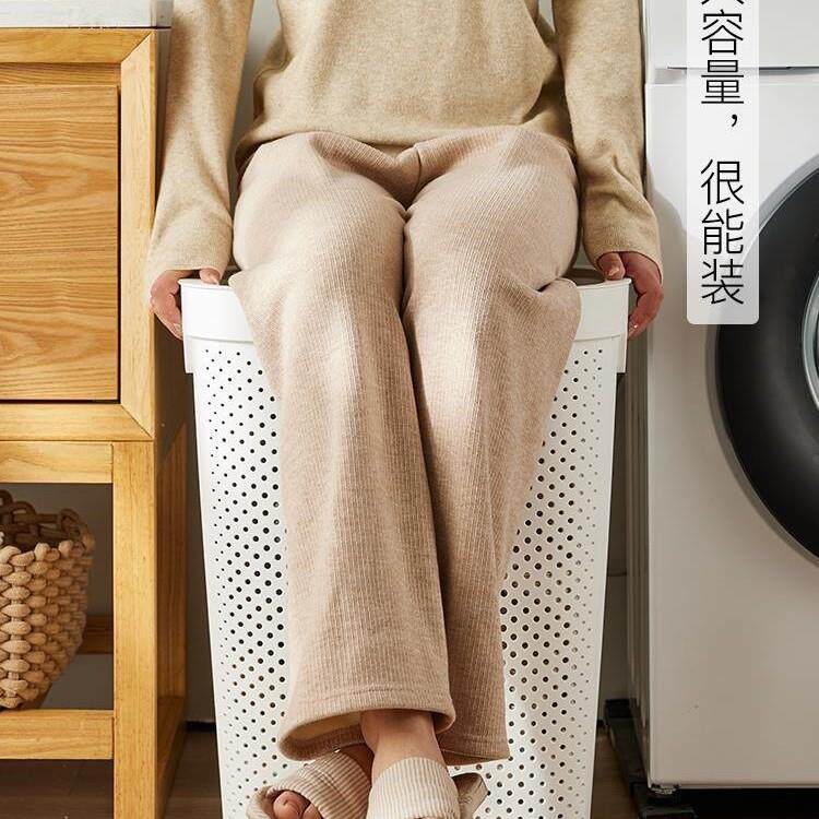 脏91013044衣篮家用大容浴量室洗衣篮子盖带放脏衣服分区洗澡脏收