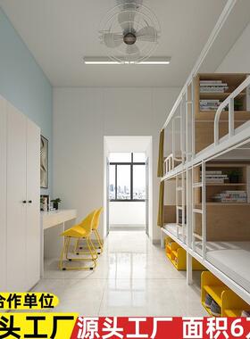 上铺铁床寝双层学员生单位下学校宿舍职工人FTG公寓室高低上下铁