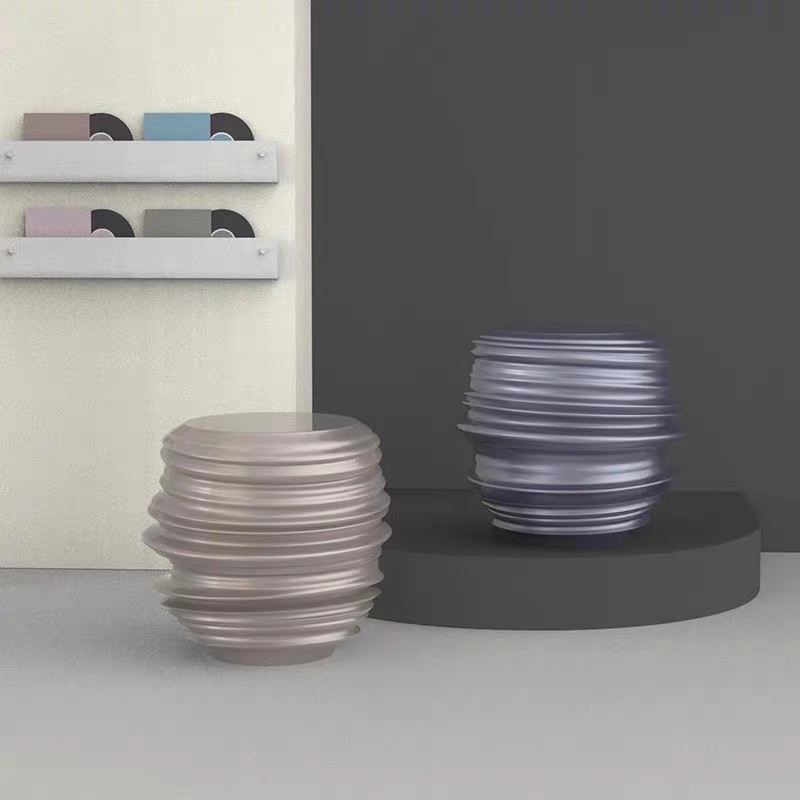 玻璃钢圆几艺术款设计师餐桌