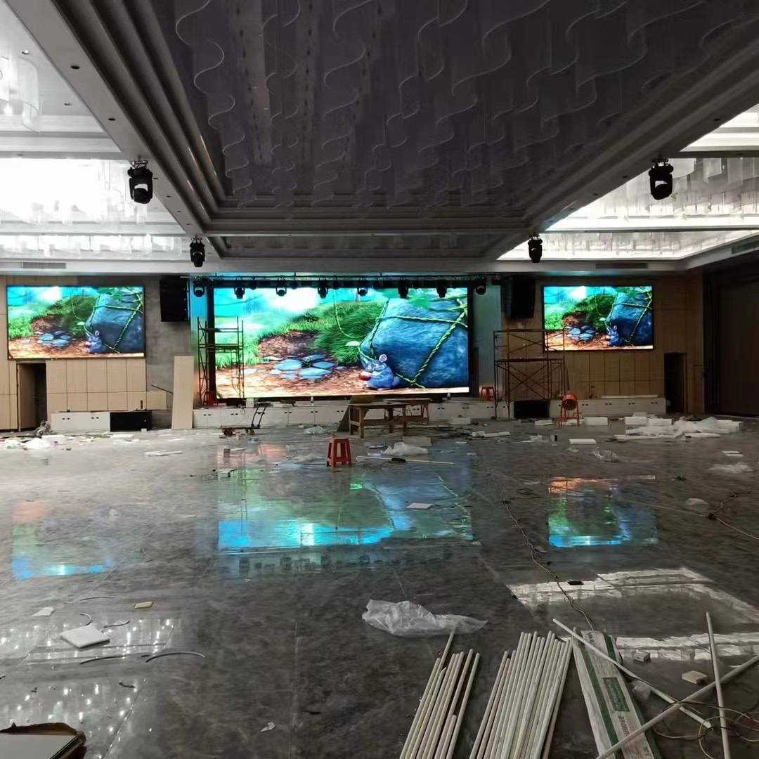 室内全彩拼接LED显示屏p2p2.5小间距舞台展厅大屏幕高清会议屏