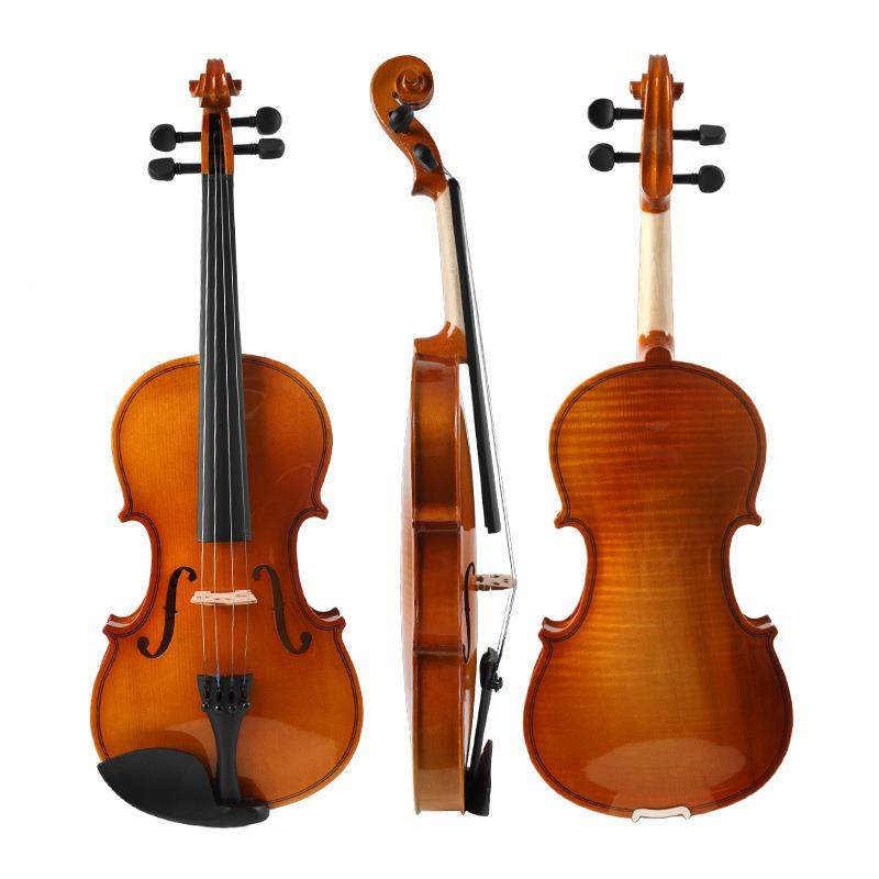 实木提琴器童初儿学者手工专业级4/4小提琴V084成人独演奏乐直销