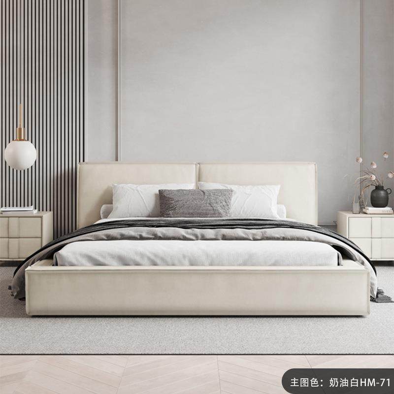 红豆腐9881块皮床奶油风主双人床1.米现代简卧约8实木网软包床储,住宅家具,皮艺床,淘宝优惠券,粉丝福利购,淘宝优惠卷