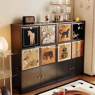 钢制书架落卡置SAX地物架莱克组合子柜一体靠墙儿童书格柜收纳