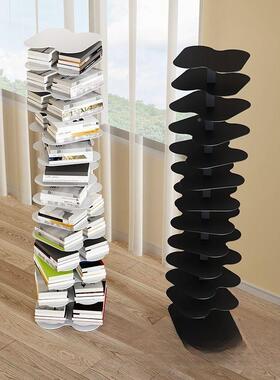 2025旋铁艺形螺书立式角落艺术网红旋转书架家SDA用落地架转角隐