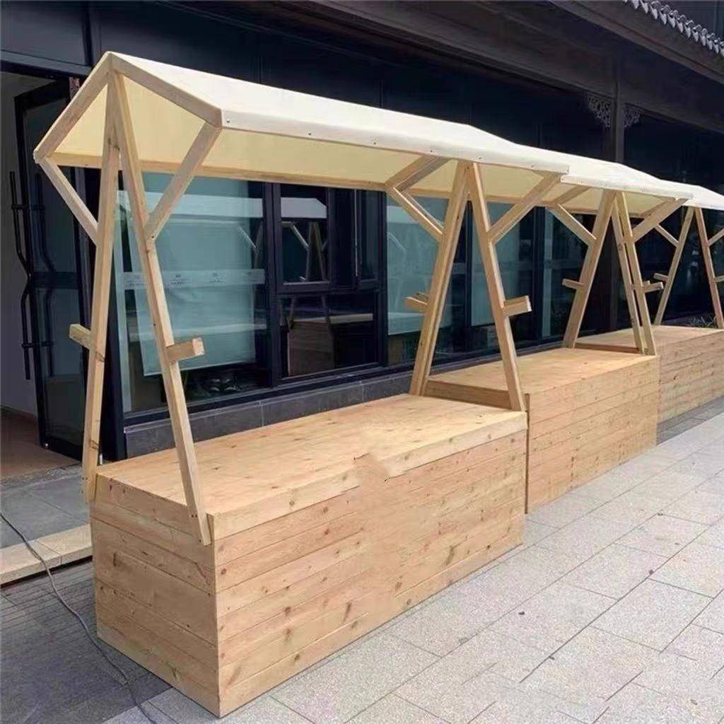 移动箱体花车折叠展示架活动木质集市户外售货促销摊位摆摊夜市