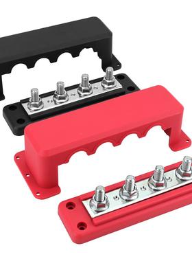 新品汽车配件M1红黑汇流排4电柱300A桩新能源充电配块cp-5582-48V