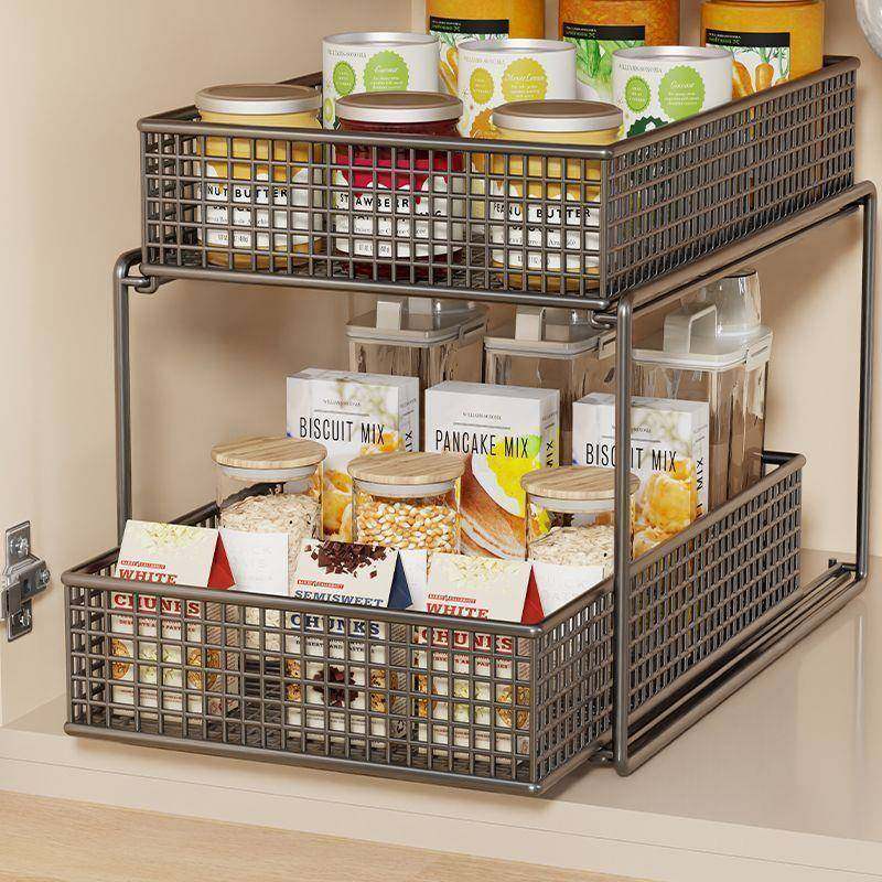 厨台厂家直供面房抽置拉置物架多功能分层收纳架厨房调味品碗架碟,厨房/烹饪用具,抹布架/厨房清洁收纳架,淘宝优惠券,粉丝福利购,淘宝优惠卷