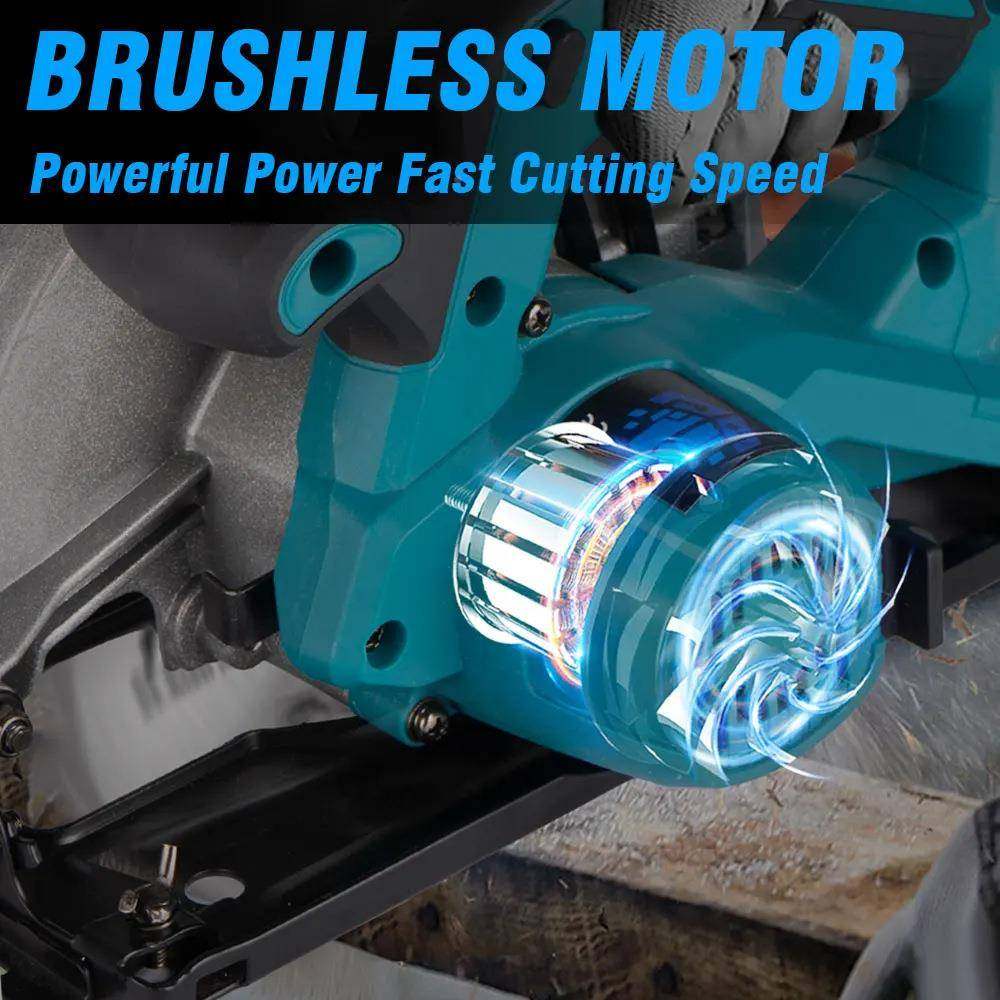 源头厂电家无刷锂锂电电圆锯7率RLV寸大功锯木工专用充电电切割机