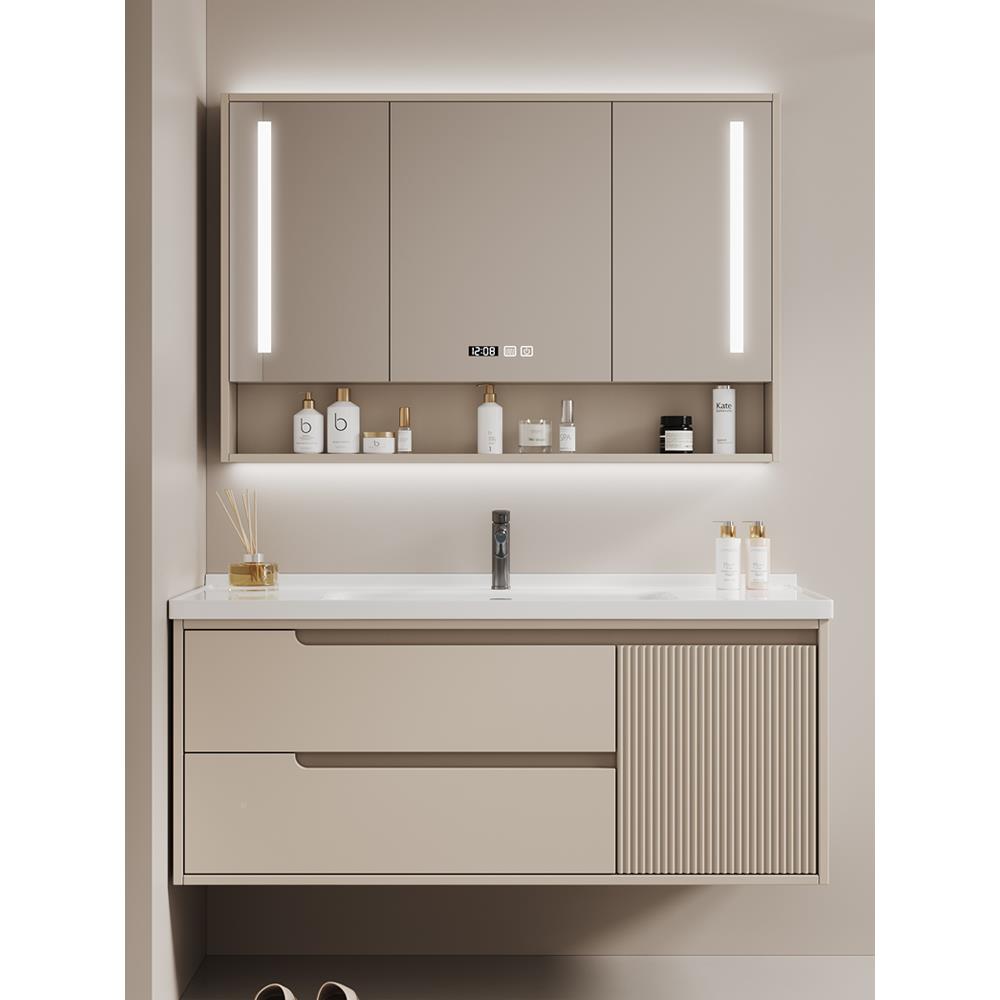 7轻奢智体能卫间一盆现代简约浴室柜组K合定生F77H5TSS制洗手脸盆