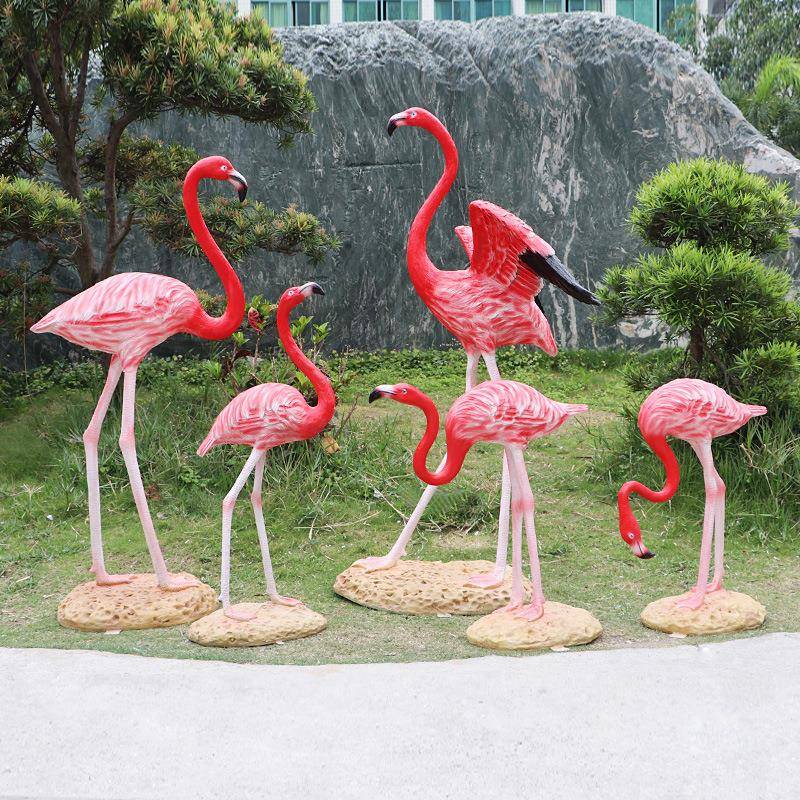 仿真动物火园鸟雕塑外林景观花GNN园庭户院烈水池婚庆道具装饰大