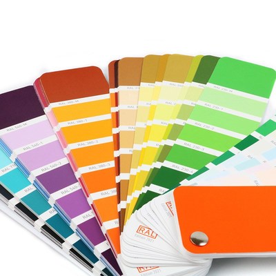 新版RAL劳尔RAL色卡E3实色/金属色490种颜色油漆涂料色卡RAL-E3