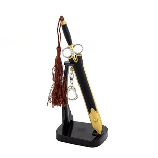 七剑下天山影视周边辛龙子竞星双剑18CM全金属工艺品摆件模型