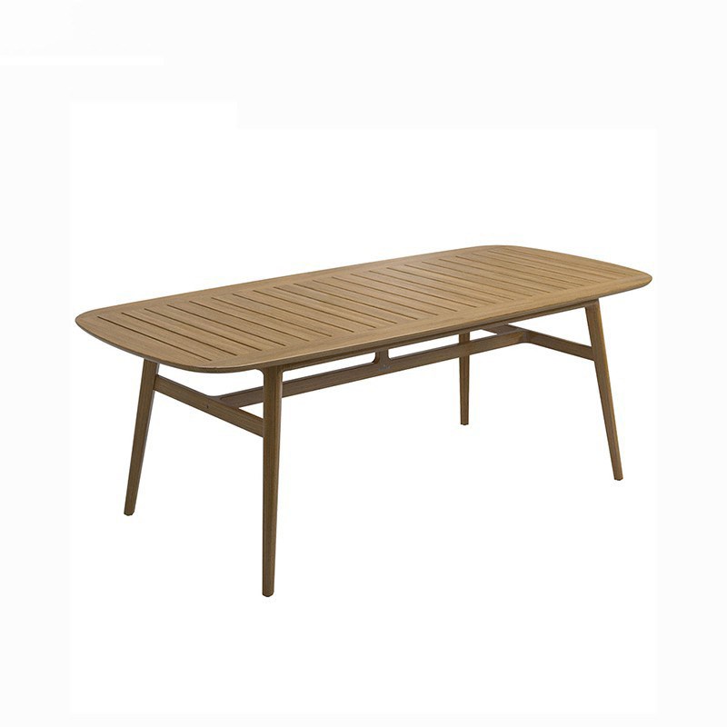 户外实木桌椅组合庭院花园酒店别墅休闲室外露天防腐柚木桌椅家具