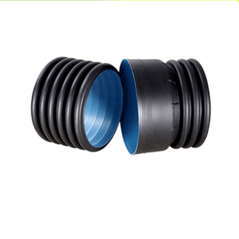 康泰HDPE双壁波纹管 高密度聚乙烯排水管材 500pe波纹排污管SN8