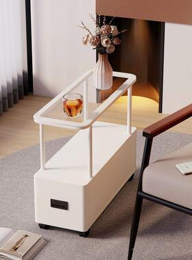 超窄边几茶小轻几FKB奢夹缝床收纳柜子小户型可移动桌子头收纳储