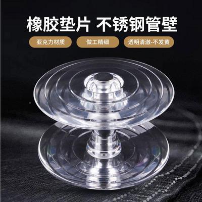 玻璃亚克力水晶大门拉透手明圆单孔办公把室推无品牌/拉门手商城