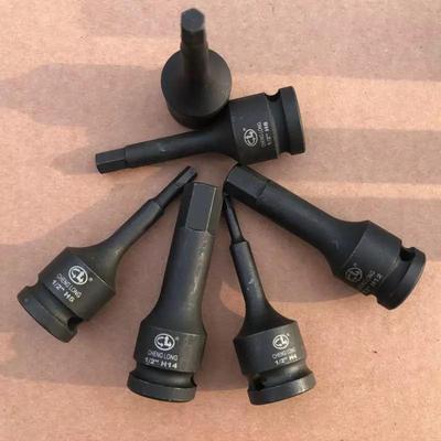 骋龙1/2寸气42无品牌/铬钼钢套扳手内六角H旋筒具动风批头10PCS可