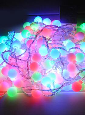 诞节装饰饰品圣诞装挂件圣树诞磨砂球灯WUF彩灯圣节庆装饰场景布